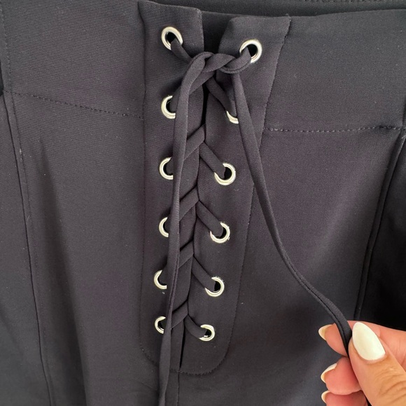 A.L.C. Kyle Lace Up High Waist Shorts - Picture 7 of 8